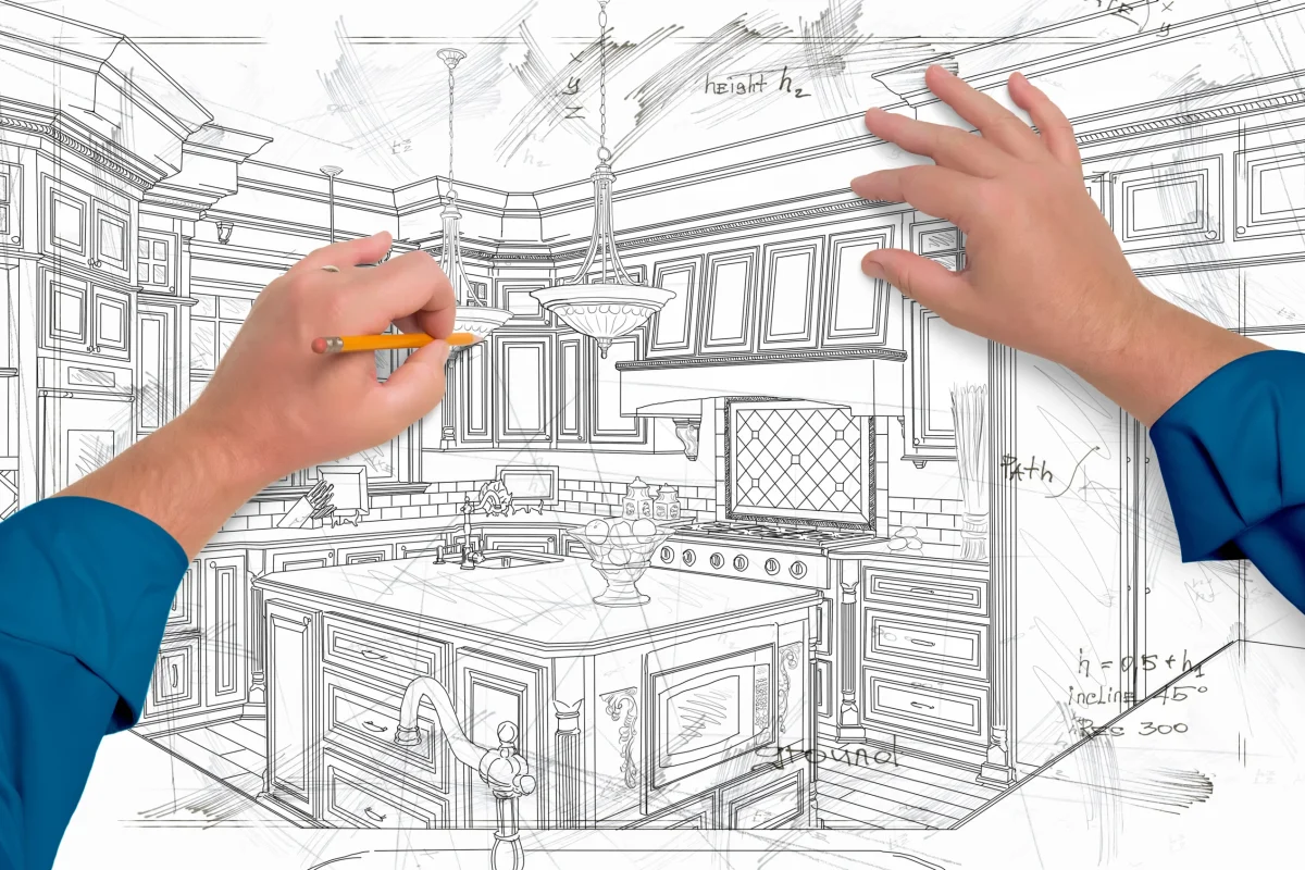 bigstock-Male-Hands-Drawing-Custom-Kitc-356778935